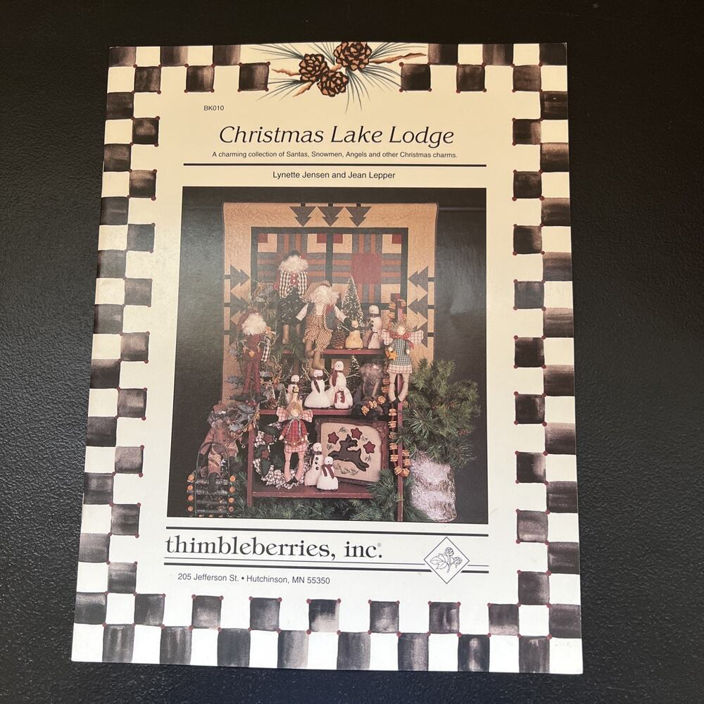 Christmas Lake Lodge Thimbleberries Santas Angels Snowmen Quilts and More BK010